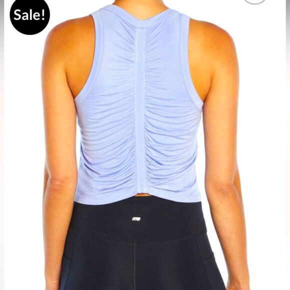 Cycle House light purple racer back ruched tank top by Marika NWT size XL - Picture 1 of 13